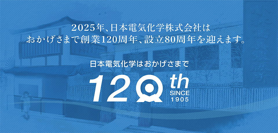 2015年、日本電気化学株式会社はおかげさまで創業110周年を迎えます。